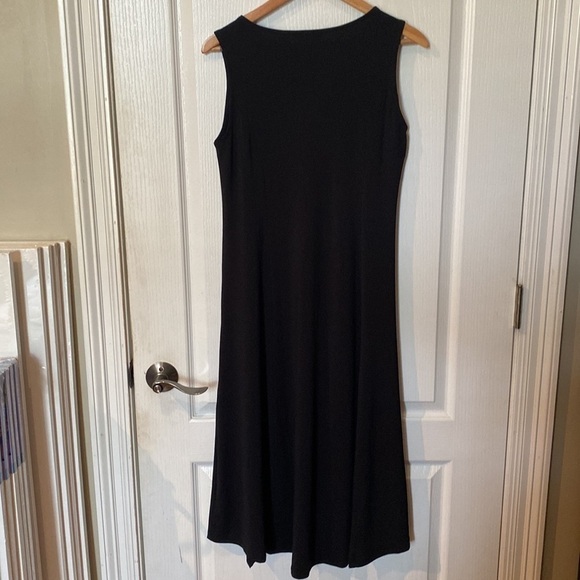 H by Halston size SP Black sleeveless hi low Maxi dress NWOT - Picture 4 of 6